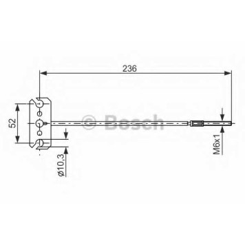 Трос стояночной тормозной системы BOSCH 1 987 477 226