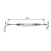 Трос стояночной тормозной системы BOSCH 1 987 477 261
