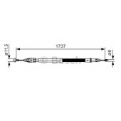 Трос стояночной тормозной системы BOSCH 1 987 482 008