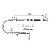 Трос стояночной тормозной системы BOSCH 1 987 482 051