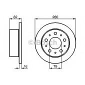Тормозной диск BOSCH 0 986 479 066