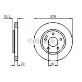 Тормозной диск BOSCH 0 986 479 071