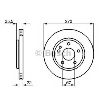 Тормозной диск BOSCH 0 986 479 071