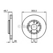 Тормозной диск BOSCH 0 986 479 078