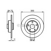 Тормозной диск BOSCH 0 986 479 083