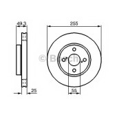 Тормозной диск BOSCH 0 986 479 085