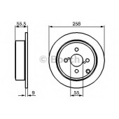 Тормозной диск BOSCH 0 986 479 086