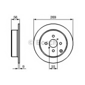 Тормозной диск BOSCH 0 986 479 087