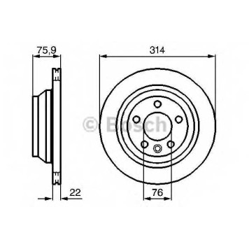Тормозной диск BOSCH 0 986 479 094