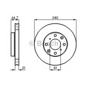 Тормозной диск BOSCH 0 986 478 115