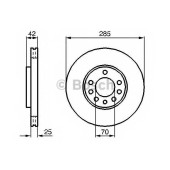 Тормозной диск BOSCH 0 986 479 107
