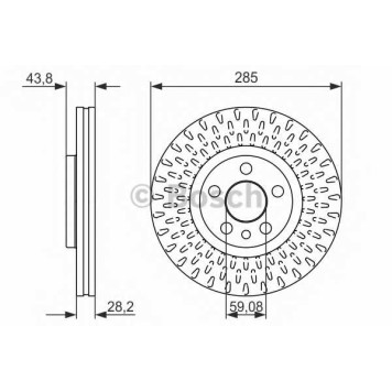 Тормозной диск BOSCH 0 986 479 114