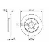 Тормозной диск BOSCH 0 986 479 955