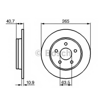 Тормозной диск BOSCH 0 986 479 169