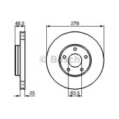 Тормозной диск BOSCH 0 986 479 173