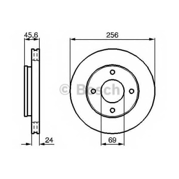 Тормозной диск BOSCH 0 986 479 187