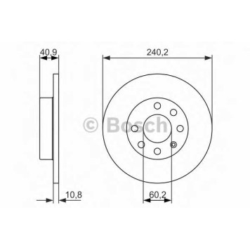 Тормозной диск BOSCH 0 986 479 959