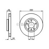 Тормозной диск BOSCH 0 986 479 193