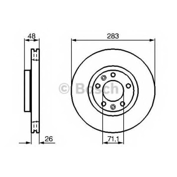 Тормозной диск BOSCH 0 986 479 193