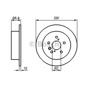 Тормозной диск BOSCH 0 986 479 200