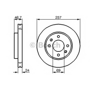 Тормозной диск BOSCH 0 986 479 207