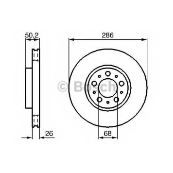 Тормозной диск BOSCH 0 986 479 210