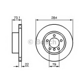Тормозной диск BOSCH 0 986 479 213