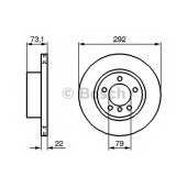 Тормозной диск BOSCH 0 986 479 214