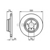 Тормозной диск BOSCH 0 986 479 215