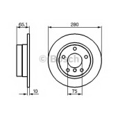 Тормозной диск BOSCH 0 986 479 217