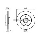 Тормозной диск BOSCH 0 986 479 219