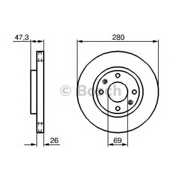 Тормозной диск BOSCH 0 986 479 229
