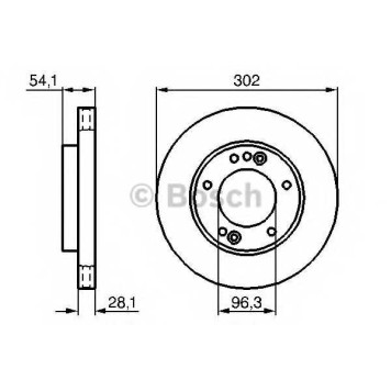 Тормозной диск BOSCH 0 986 479 230