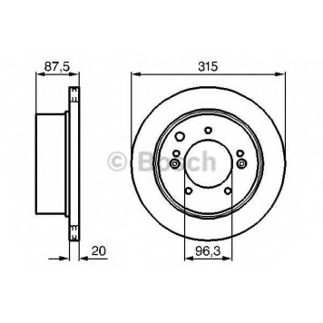 Тормозной диск BOSCH 0 986 479 232