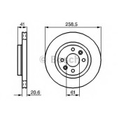 Тормозной диск BOSCH 0 986 478 124