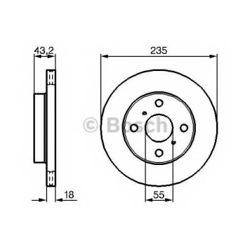 Тормозной диск BOSCH 0 986 479 244