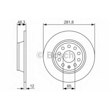 Тормозной диск BOSCH 0 986 479 247
