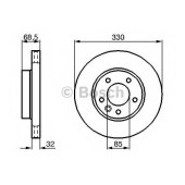 Тормозной диск BOSCH 0 986 479 248