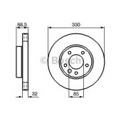 Тормозной диск BOSCH 0 986 479 250