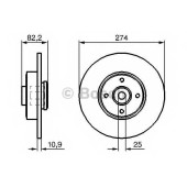 Тормозной диск BOSCH 0 986 479 270