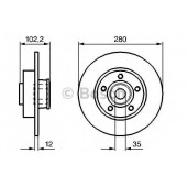Тормозной диск BOSCH 0 986 479 271