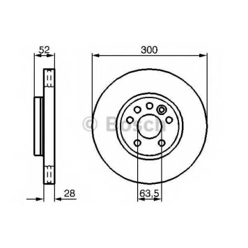 Тормозной диск BOSCH 0 986 479 261