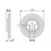 Тормозной диск BOSCH 0 986 479 974