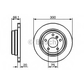 Тормозной диск BOSCH 0 986 479 263