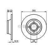 Тормозной диск BOSCH 0 986 478 131