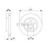 Тормозной диск BOSCH 0 986 479 287