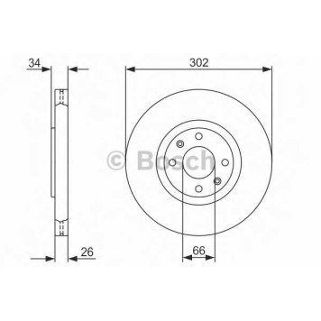 Тормозной диск BOSCH 0 986 479 288