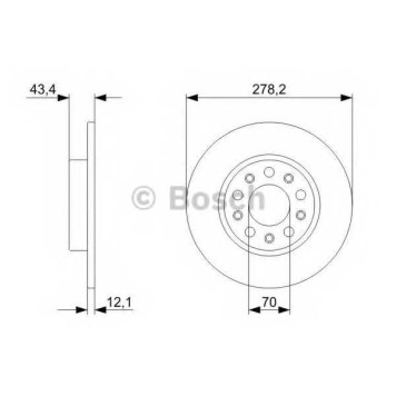 Тормозной диск BOSCH 0 986 479 292