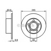 Тормозной диск BOSCH 0 986 478 132