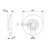 Тормозной диск BOSCH 0 986 479 300